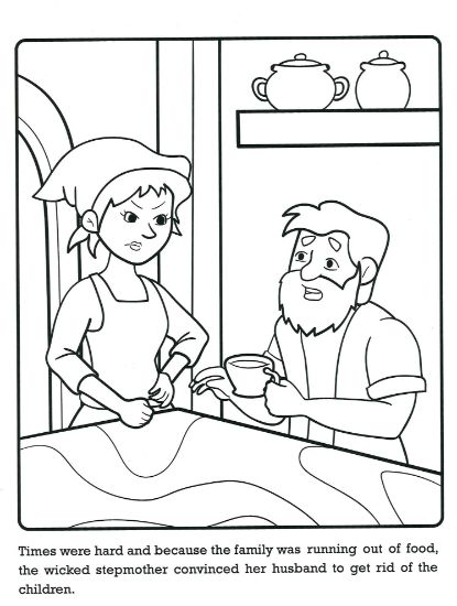 Learning is Fun. SMART KIDS FAIRY TALE STORY COLORING BOOK-HANSEL & GRETEL