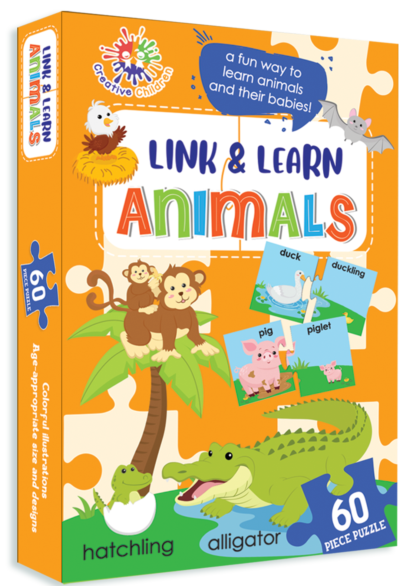 Learning is Fun. CREATIVE CHILDREN LINK & LEARN-ANIMALS