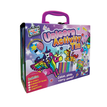 Show details for COLOR AND CARRY ACTIVITY TIN-UNICORN Picture of COLOR AND CARRY ACTIVITY TIN-UNICORN